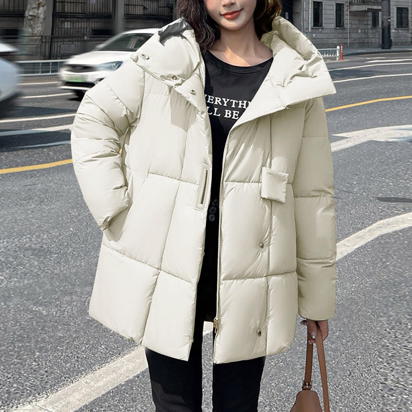 

Женское зимнее пальто, теплая куртка с капюшоном, женские утепленные легкие пальто, женская верхняя одежда XL