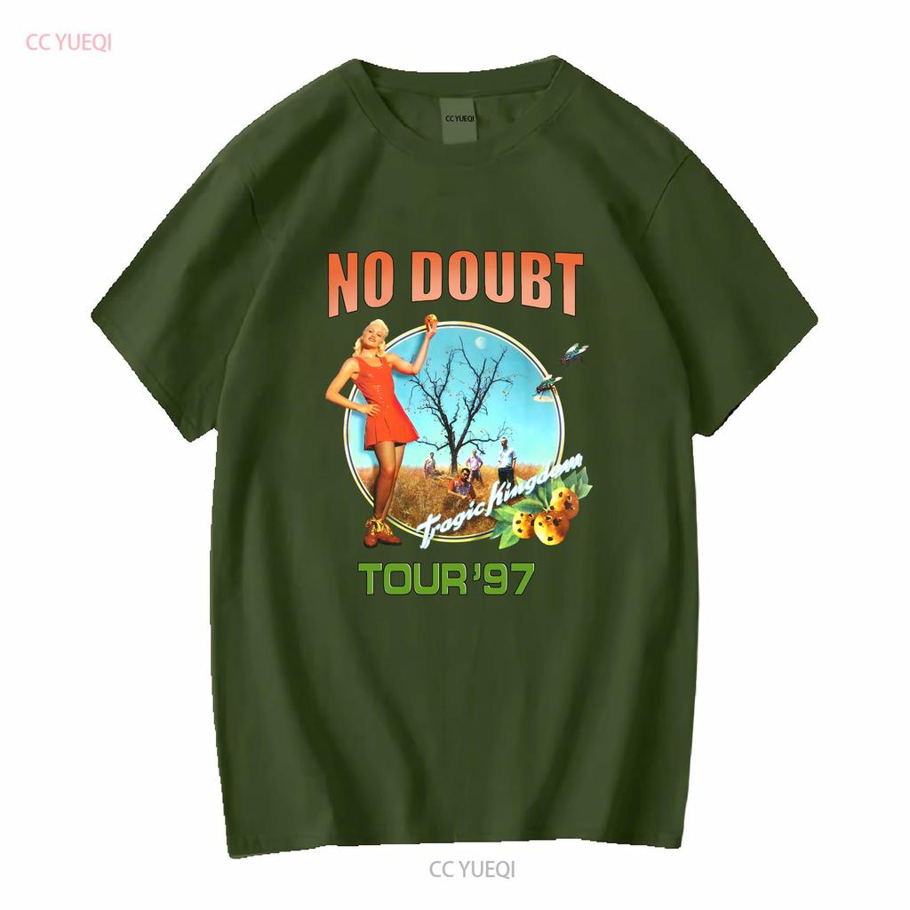 Vintage 1997 Koszulka z długim rękawem No Doubt Tour 87 Biała KV10583 vintage Wypłukana moda Wszechstronny top do noszenia na co dzień graficzny