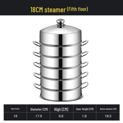 Xihe Stainless Steel Multi-Layer Steamer