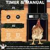 Automatic Chicken House Door Smart Timer Electric Aluminum Alloy Timed Door Opener Farm Automation Management Tool