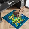 Teenage Mutant Ninja Turtles Printed Absorbent Washable Carpet, Non-Slip Bathroom Mats, Kitchen Rugs, Yoga Mat,Living Room Entrance, Camping Picnic Ru