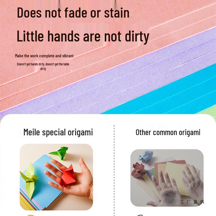 Children's A4 Colored Cardstock for Origami and Crafting