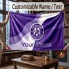Custom Name Flannel Throw Blanket Austria Wien FC Pattern Warm Home Decoration