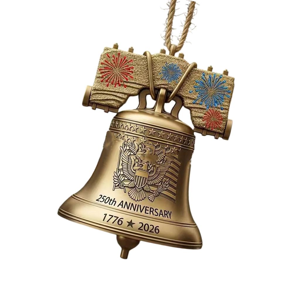 Ornamenti Campanella Commemorativa 250° Anniversario Americano Decorazioni per Feste per Commemorare la Storia