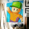 Stumble Guys Frenzy Wall Hanging Printed Fabric Blanket Decorative Tapestries for Bedroom Living Room Home Decor