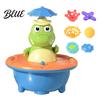 Kids Swimming Pool Accessories Cute Crocodile Bath Toy Light Up Fountain Bathtub Rotating LED Water Spray Toddler Sensory Play Toy for Toddlers