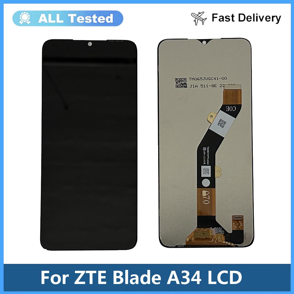 LCD Screen and Digitizer Full Assembly For ZTE Blade A34 A54 NO Frame