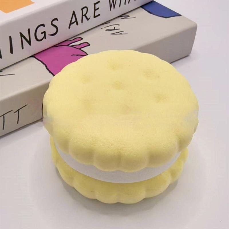 Slow Rising Squishy Biscuit Fidget Toy Soft Touch Realistic Design Great For Stress Relief Kids Adults