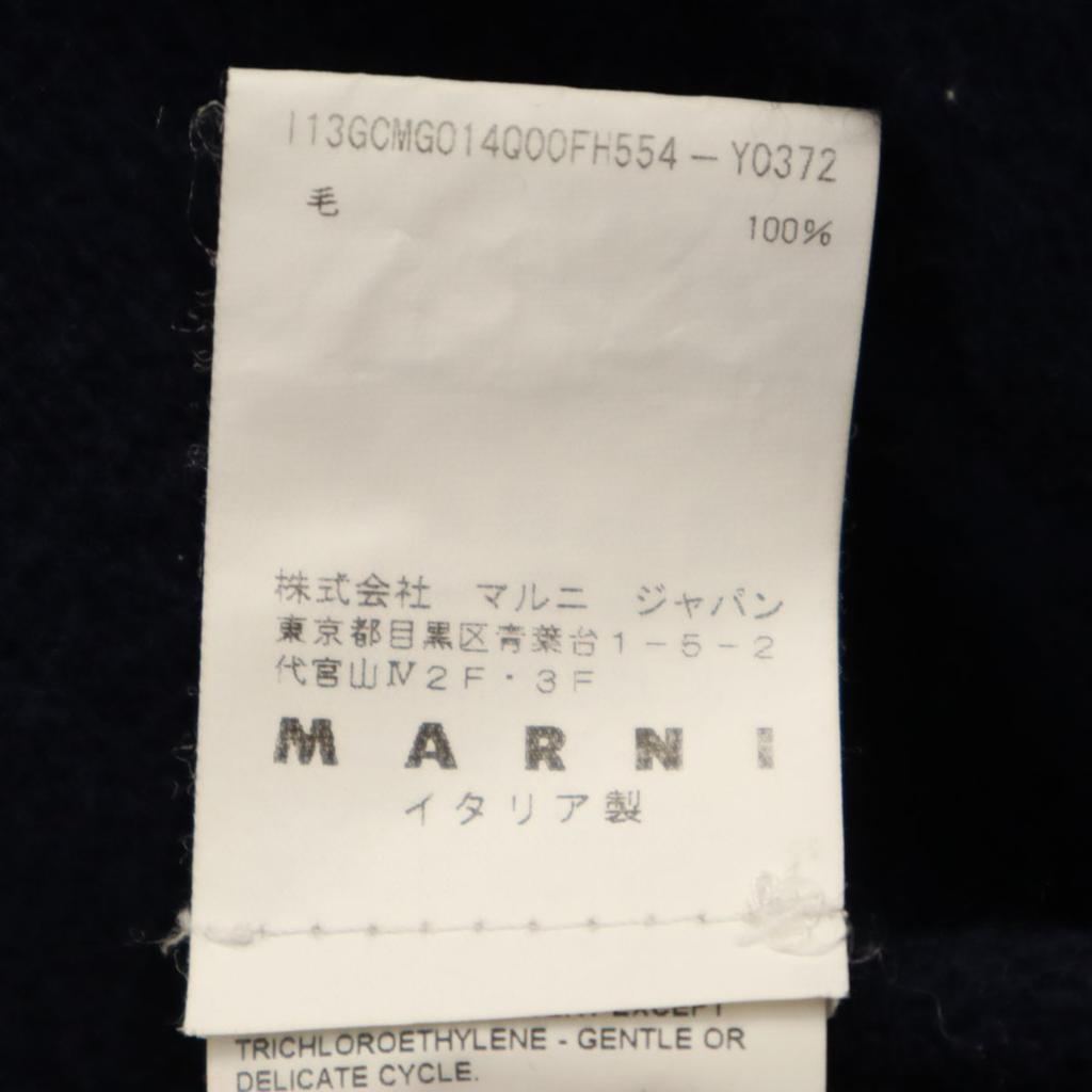 MARNI made in Italy Long sleeve sweater 46 Navy knit Men's Used