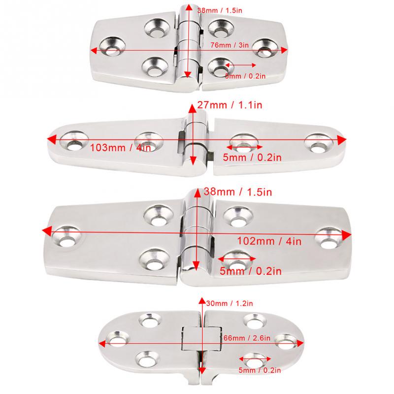 1 Stück Langlebiges Chrom Auto Marine Boot Kabinentür 316 Edelstahl Luke Bündige Türscharnier Ersatz marine