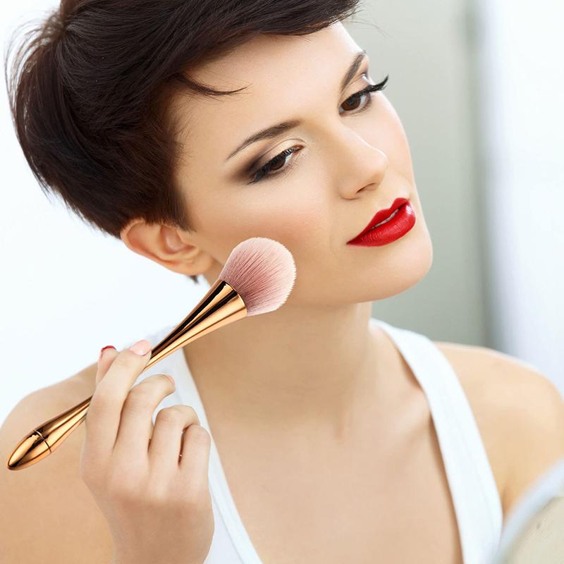 Nagelbürste zum Staubreinigen, Maniküre-Nagelkunstpinsel, großer Kopf, Blumenpuder, Rougepinsel, Salon-Make-up, Schönheits-Nagel-Zubehör-Werkzeug