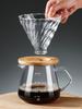 Filtre à café verseur en verre et pot de partage