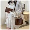 2024 Spring/Summer Women's Straw Woven Handbag: Vintage Pastoral-Style Shoulder Tote