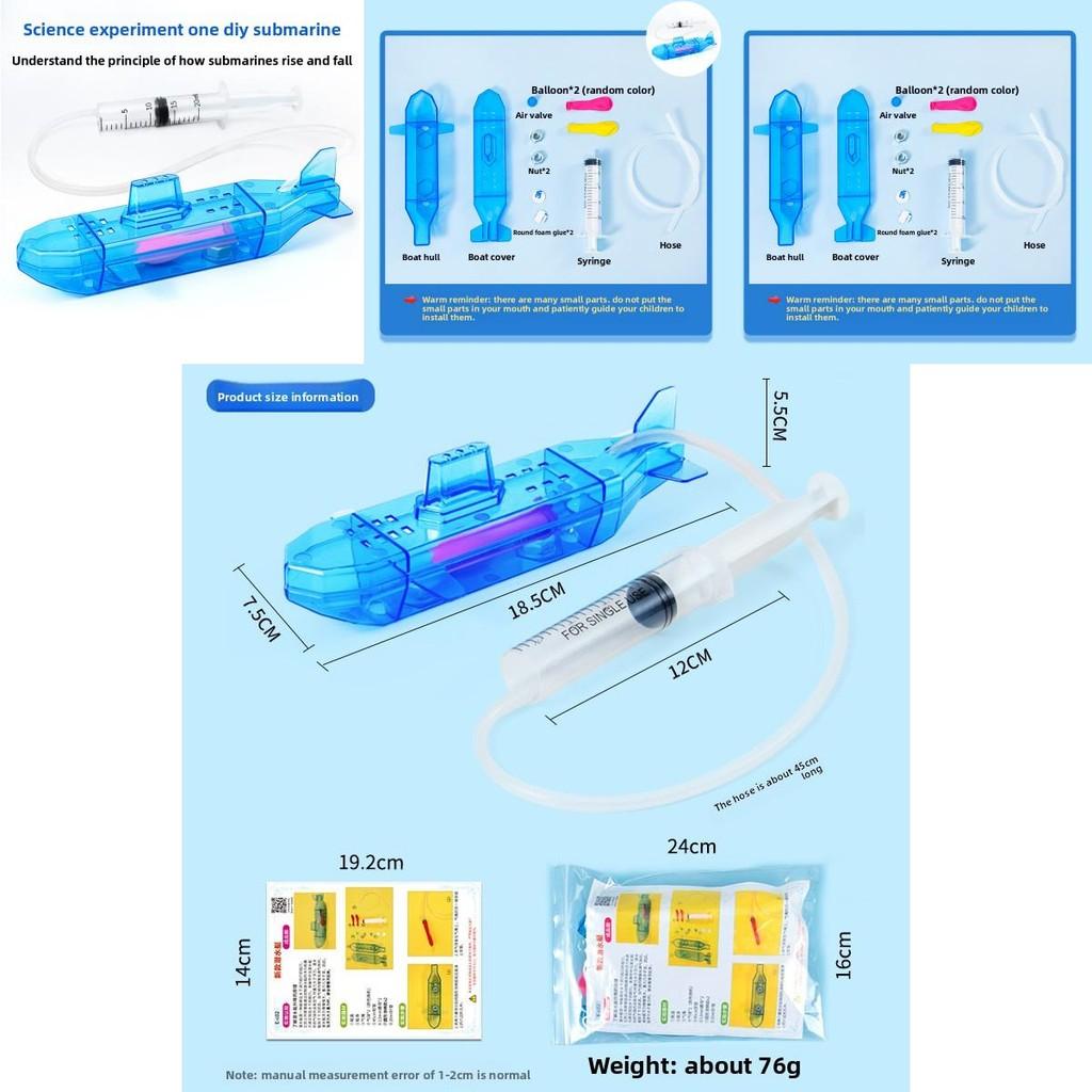 Science Experiment Submarine Diy Kit For Physics Education Students Creative Learning Material