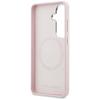 Karl Lagerfeld Saffiano KC Metal Logo MagSafe Case for Samsung Galaxy S26+ Pink