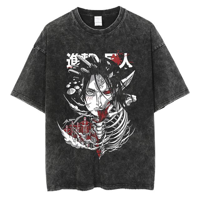 Levi Ackerman Attack on Titan Cotton Harajuku T-Shirt 2XL