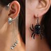 Creative Spider Earrings Nightclub Dark Skull Tassel Earrings Women'S Gothic Earrings Halloween Earrings