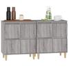 Sideboards 2 pcs Grey Sonoma 60 x 35 x 70 cm Particleboard