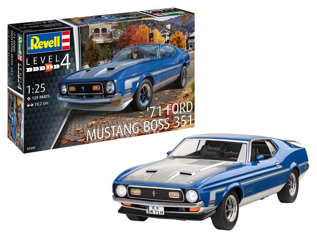German Revell 1/25 71 Mustang Boss 351 Plastic Model 07699