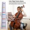Cello Fret Finger Sticker Adhesive Fret Board Label Finger Sticker For Cello Practice Training Beginners Cello Finger Guides
