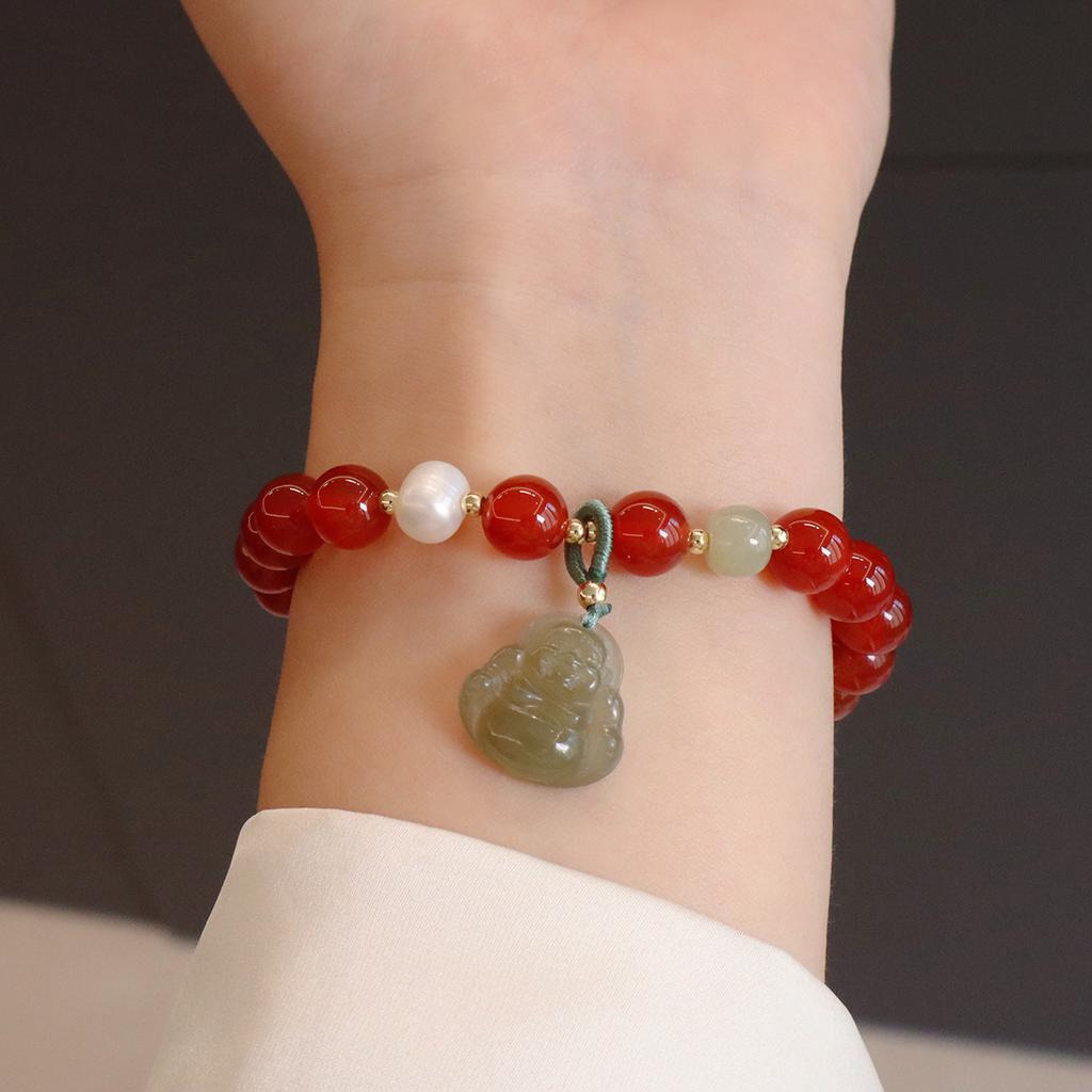 Original Design Natural Agate Bracelet Fashion Women Daily Jewelry Lucky Gift