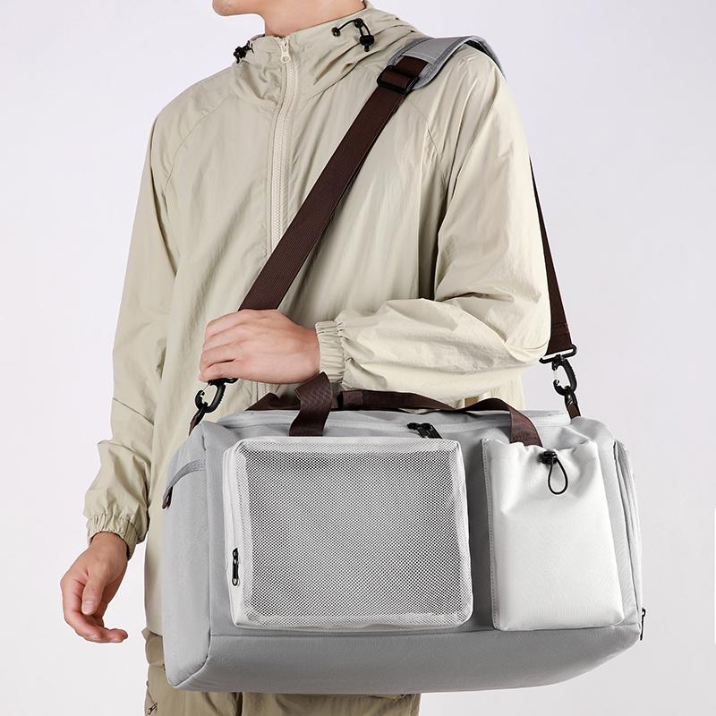 Dry Wet Separation Gym Bag Large Capacity Travel Bag Sleeable Rod Luggage Bag