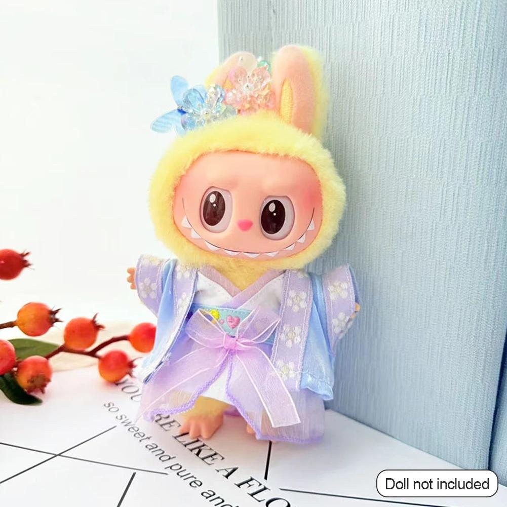 

Для Лабубу 3.0 Одежда Лабубу Античный Ханфу Комплект с Хрустальной Заколкой для Волос - Элегантный Традиционный Наряд с Роскошным Аксессуаром для Волос no doll