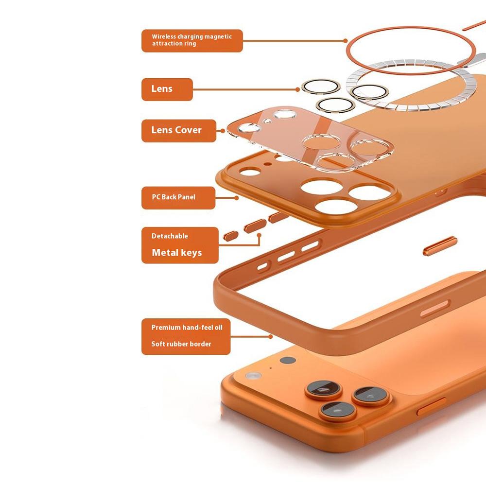 Pro pouzdro na iPhone 17 Pro Max Kompatibilní s MagSafe TPU + PC Přesný výřez Kryt na telefon