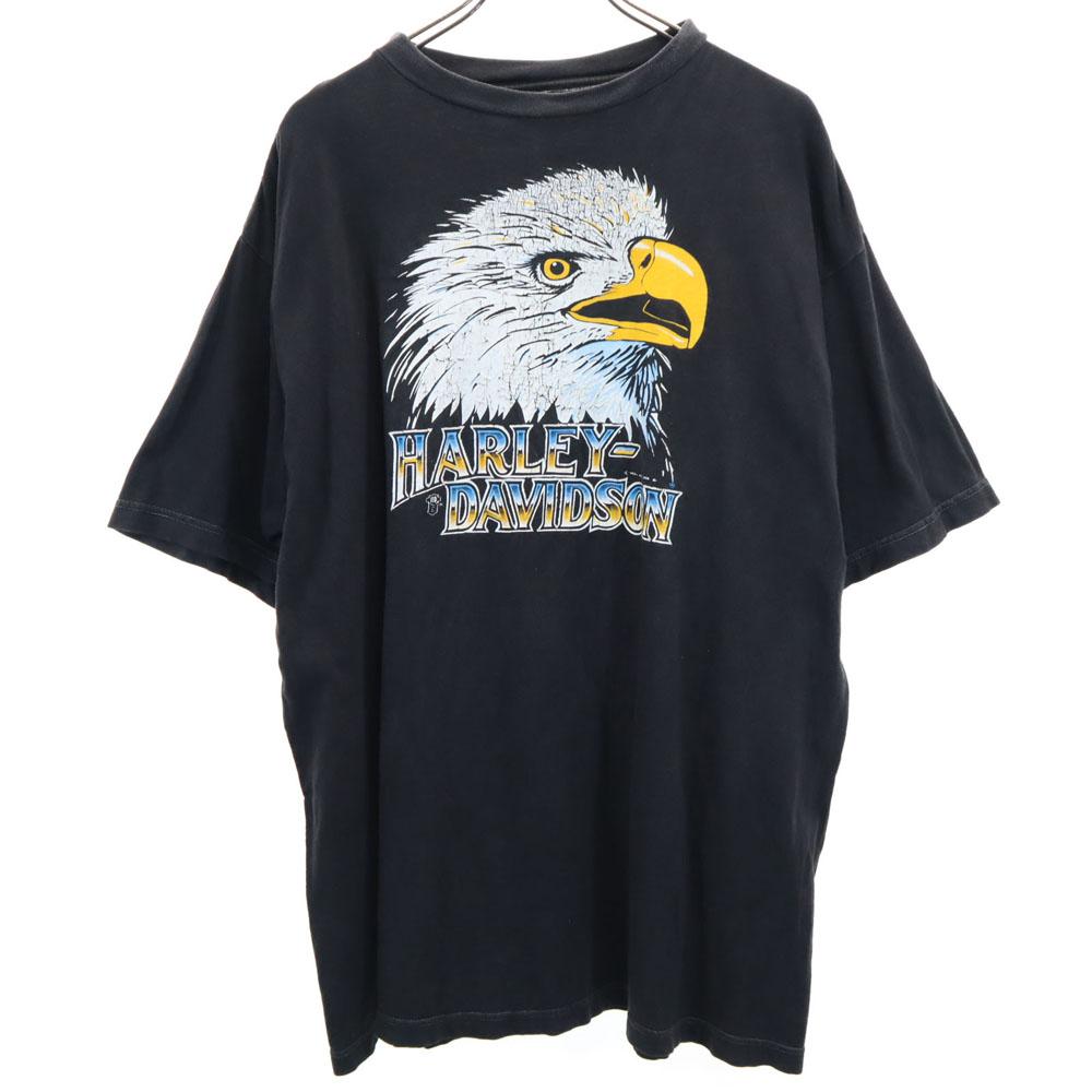 

HARLEY DAVIDSON 90-х годов Футболка с коротким рукавом с принтом орла Старая винтажная Мужская Б/У