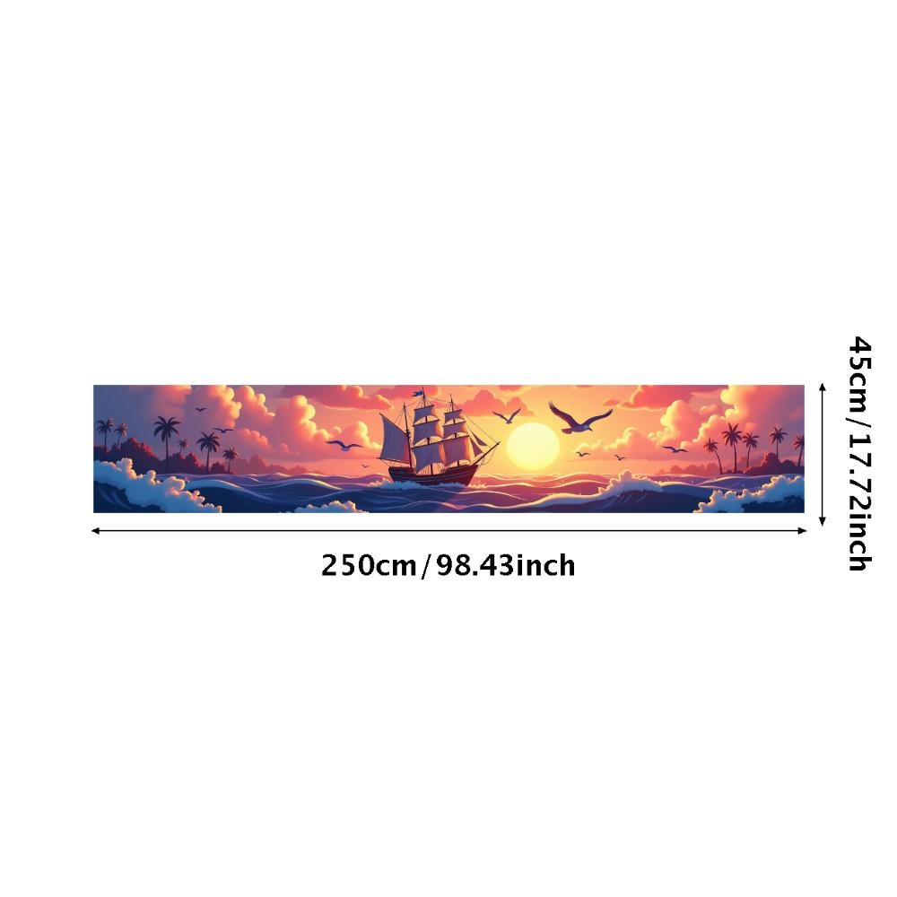 

Printed Wall Decor Beautiful Large Tropical Photography Stylish Backdrop for Celebration