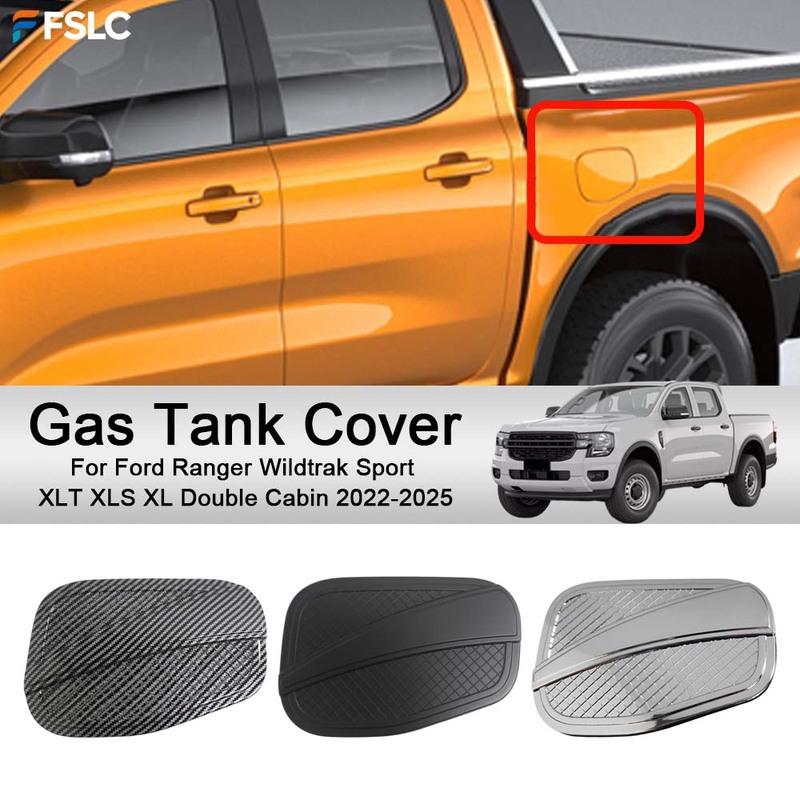 Car Decoration Gas Tank Cover For Ford Ranger Wildtrak Sport XLT XLS XL Double Cabin -2025 Cars Accessories Upgrade