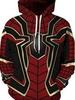 Digitaldruck Hoodie im Spider-Man Stil