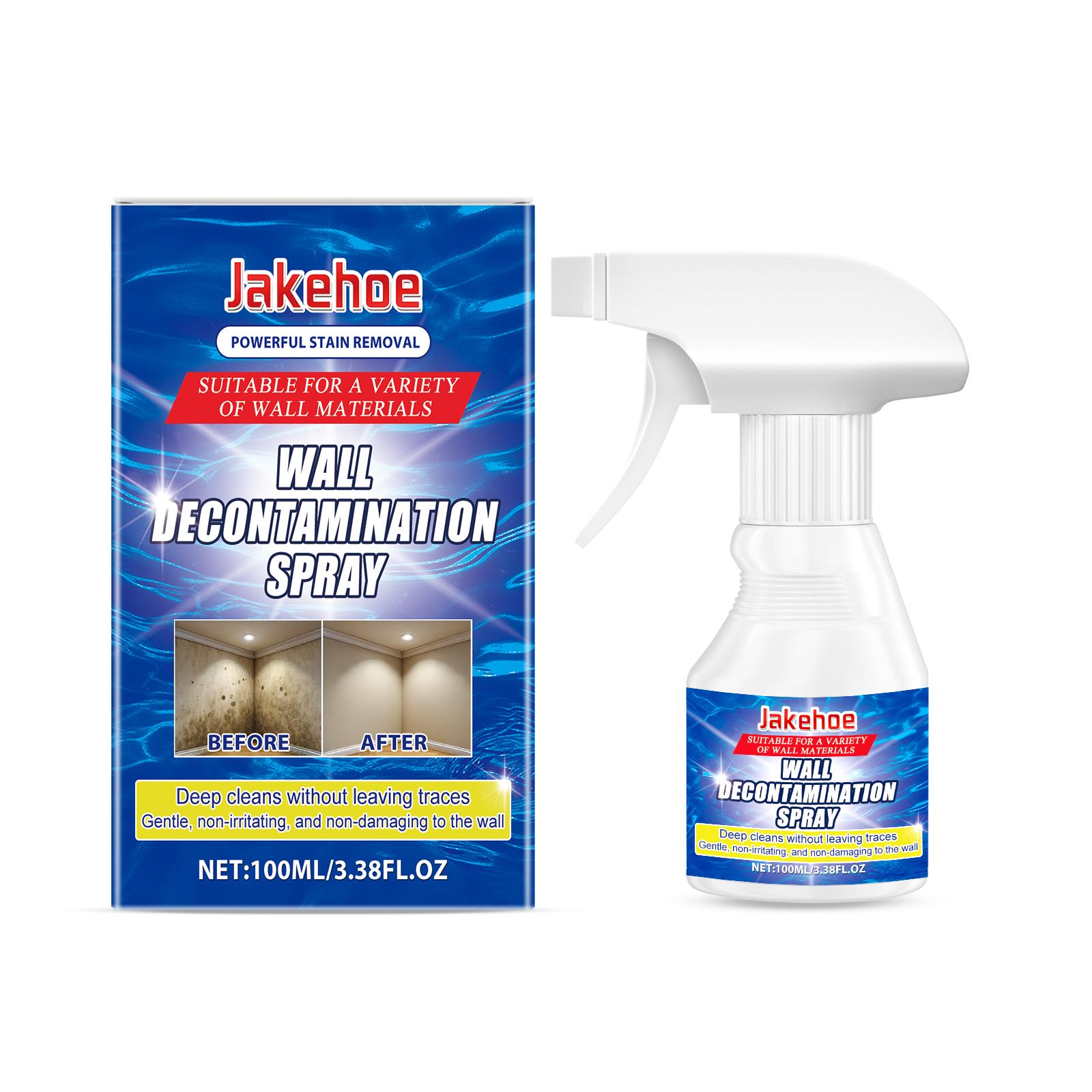 

Jakehoe Wall Stain Remover Spray Wall Cleaner for Water Stains and Grime Bathroom Polishing Cleaner 100ml