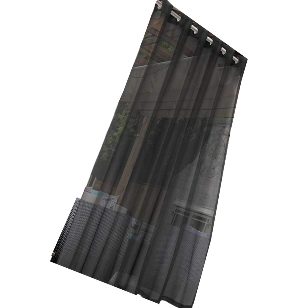 Transparent Weatherproof Outdoor Curtains with Eyelets Waterproof Voile Curtains for Patio Gazebo