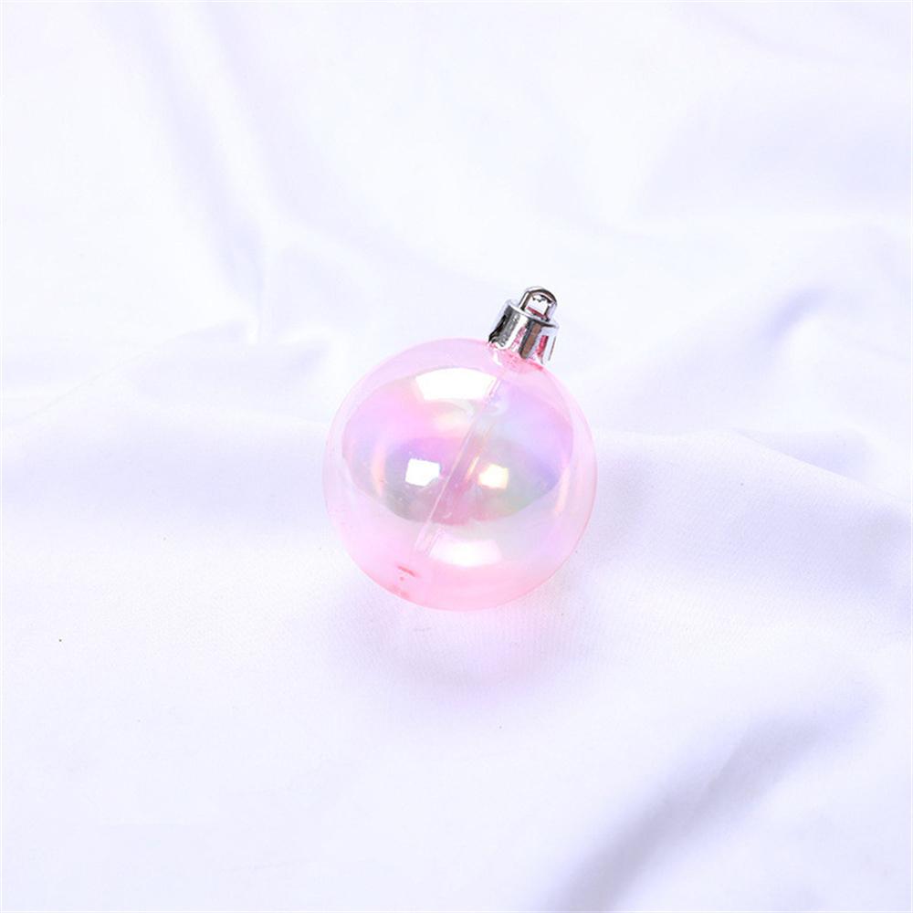 4/5/6cm Colorful Ball Decoration Christmas Tree Hanging Pendant Birthday Party Wedding Transparent Ball Bubble Decor