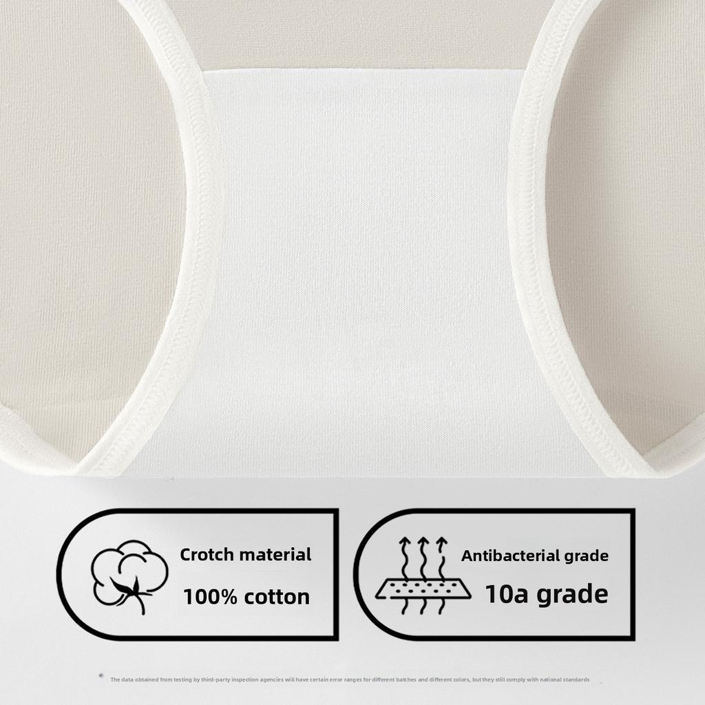 Ladies Spring and Autumn New Cotton Antibacterial Extension Crotch No Mark High Split Middle Waist Triangle Briefs