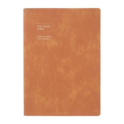 January A5 Marks 5-Year Diary, Softcover, Year-Free, Start, Size, Camel, CDR-FYD03-CM