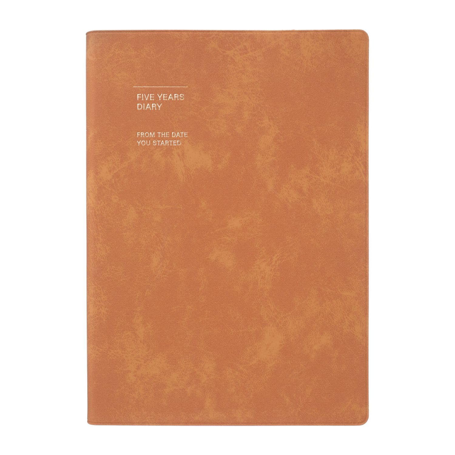

5-Year Diary, Soft Cover, Year-Free, January Start, A5 Size, Camel Marks, CDR-FYD03-CM