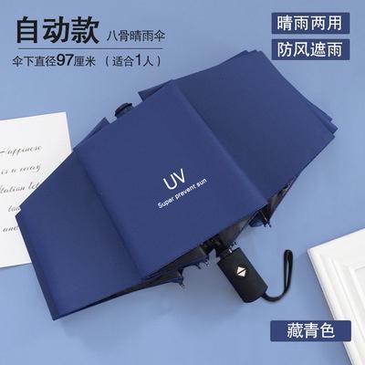 Full Automatic Sunshade Black Glue Sunscreen Umbrella Female Sunny and Rainy Automatic Umbrella Cartoon Sunshade