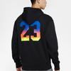 Jordan Solid Logo Print Sport Casual Fleece-Lined Zip Hoodie Jacket Men Outerwear Black CU9123-010