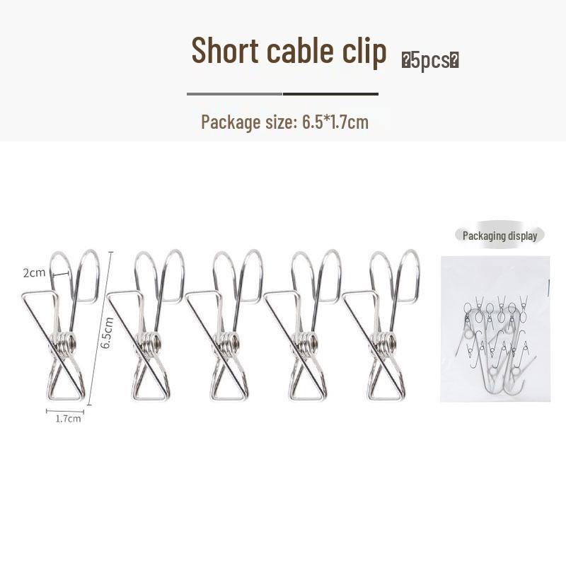Multi-functional Japanese Stainless Steel Cloth Hanger Clips - No Trace, Strong Grip for Drying and Fixing Clothes