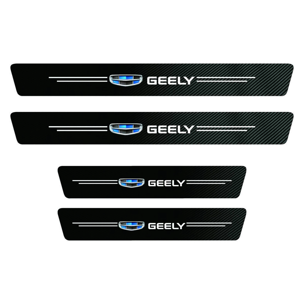 Car Interior Threshold Sticker Door Sill Strip For Geely Coolray Geometry Emgrand Panda Binray Tugella Okavango Atlas Azkarra LC