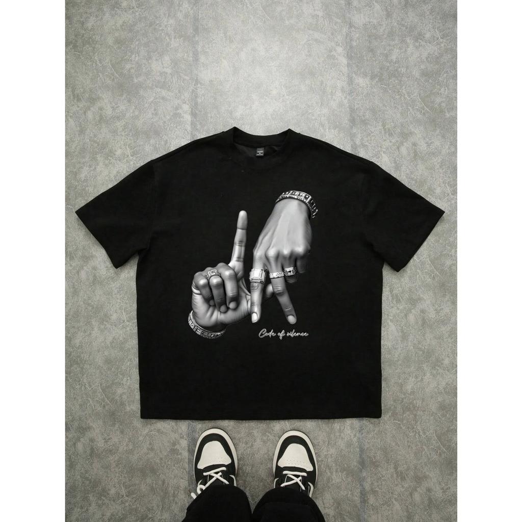 British Street Oasis Band Oasis Loose Fashion Versatile Trendy Brand Short-sleeved Clothes Pure Cotton Couple Men Women T-shirt