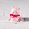 Cute Micro-landscape Christmas Puppy Pig Playing with SnowSmall Animal Decorative Accessories Desktop Mini Ornaments
