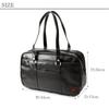 BEVERLY HILLS POLO CLUB Synthetic leather school bag Boston bag Brown Black High school girls boys Water repellent Pouch included bp002 (Cha [22])