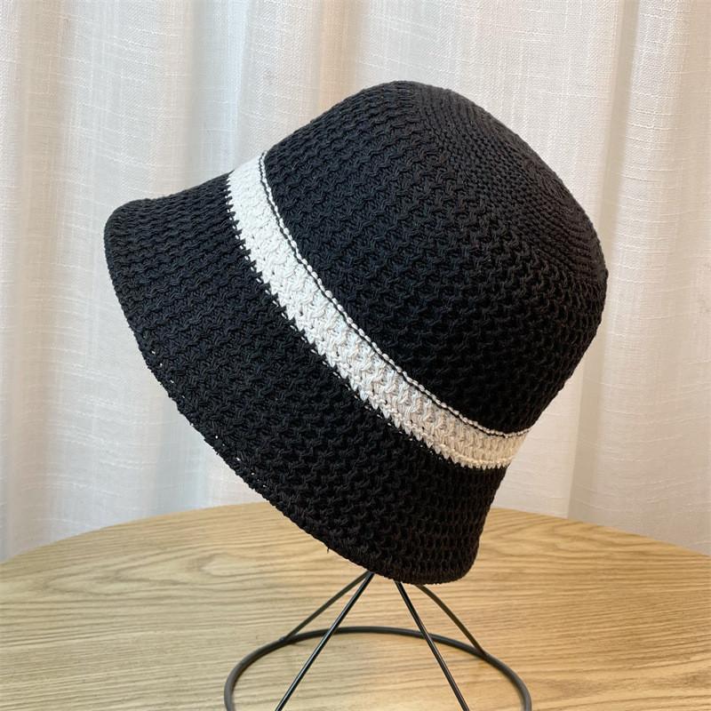 Trendy Round Top Wide Brim Fisherman Hat For Women In Black Beige Khaki Grey Purple Pink