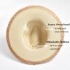 Summer Panama Straw Hat for Women Soft Shaped Beach Sun Hat Outdoor UV Protection Travel Hat
