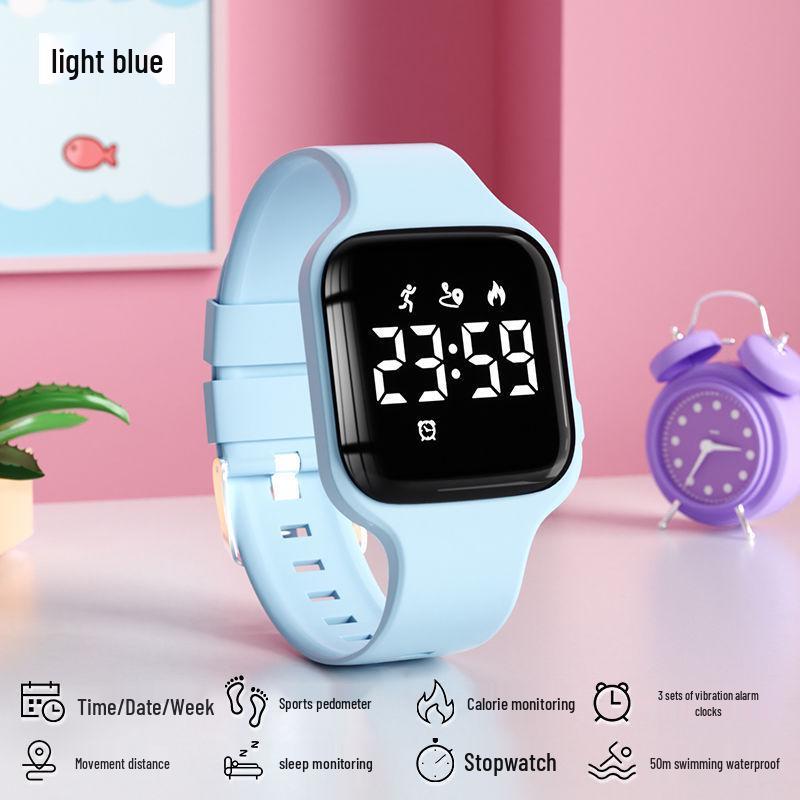 Kids' Smartwatch for Girls & Boys - Waterproof, Alarm Clock, Time-Only Sport Watch for Students