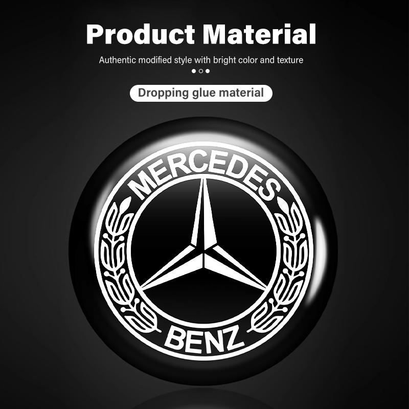 For Benz 8/12/20PCS Car Remote Key Sticker Emblem Decoration Decal Decorat Accessory AMG VIANO GLB GLC W108 W124 W126 W169 W176