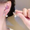 2023 Autumn/Winter High-End French Cross Pearl Earrings: Light Luxury, Niche Design, Exquisite Women's Jewelry